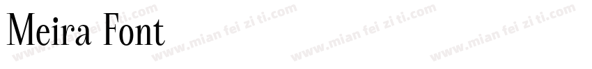 Meira Font字体转换